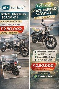 Royal Enfield Scram 411 2025 Model
