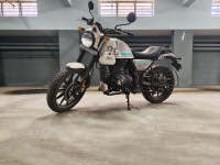 White Royal Enfield Scram 411