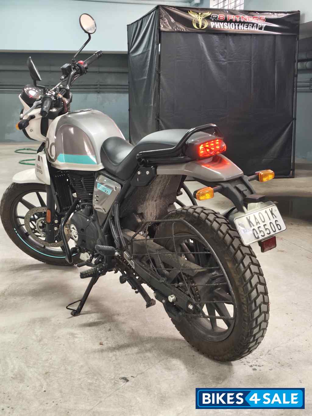 White Royal Enfield Scram 411
