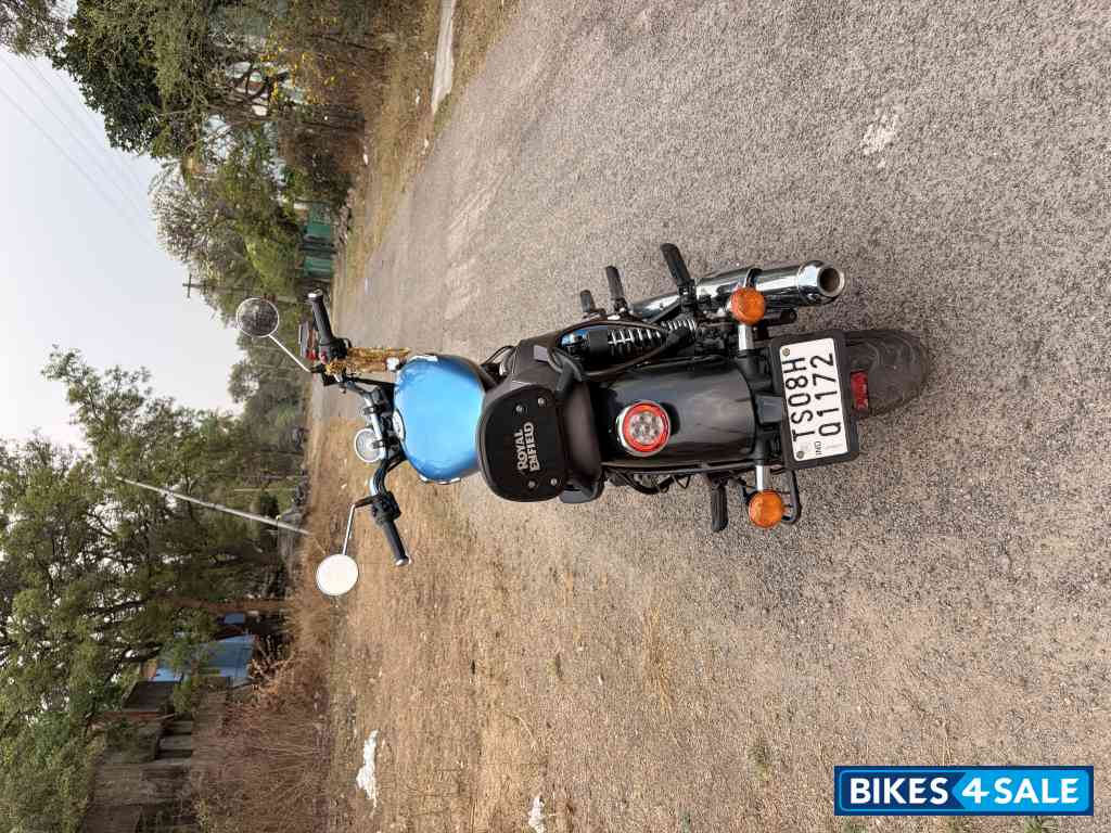 Blue Royal Enfield Meteor 350 Supernova