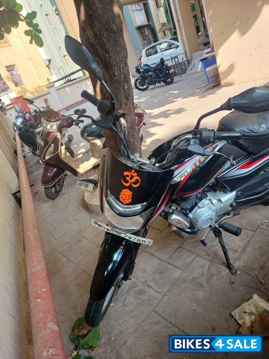 Black Red Bajaj Platina 100 ES BS6