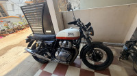 White Red Royal Enfield Interceptor 650 Twin