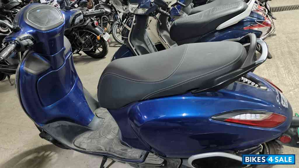 Blue Bajaj Chetak Premium