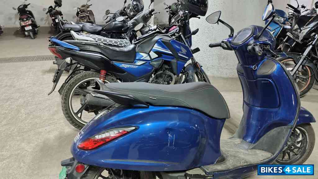 Blue Bajaj Chetak Premium