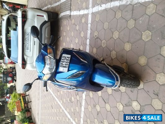 Trance Blue Metallic Honda Activa 5G