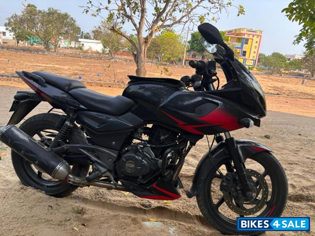 Red And Black Bajaj Pulsar 220F