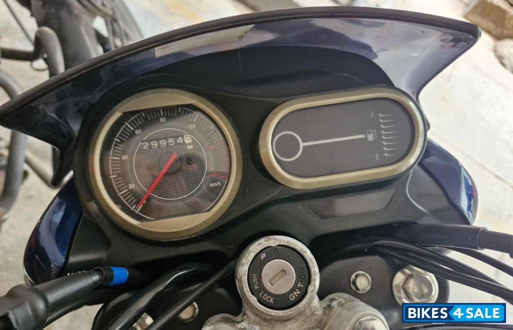 Dark Blue And White Bajaj V15