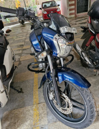 Dark Blue And White Bajaj V15