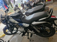 Dark Blue And White Bajaj V15