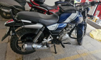 Dark Blue And White Bajaj V15