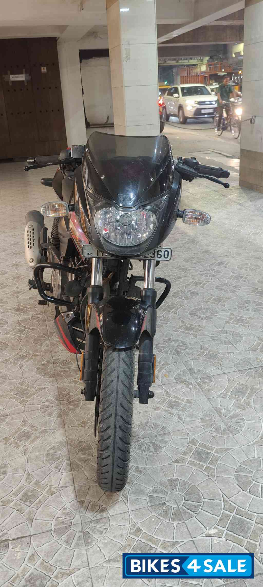 Black With Red Label Bajaj Pulsar 180
