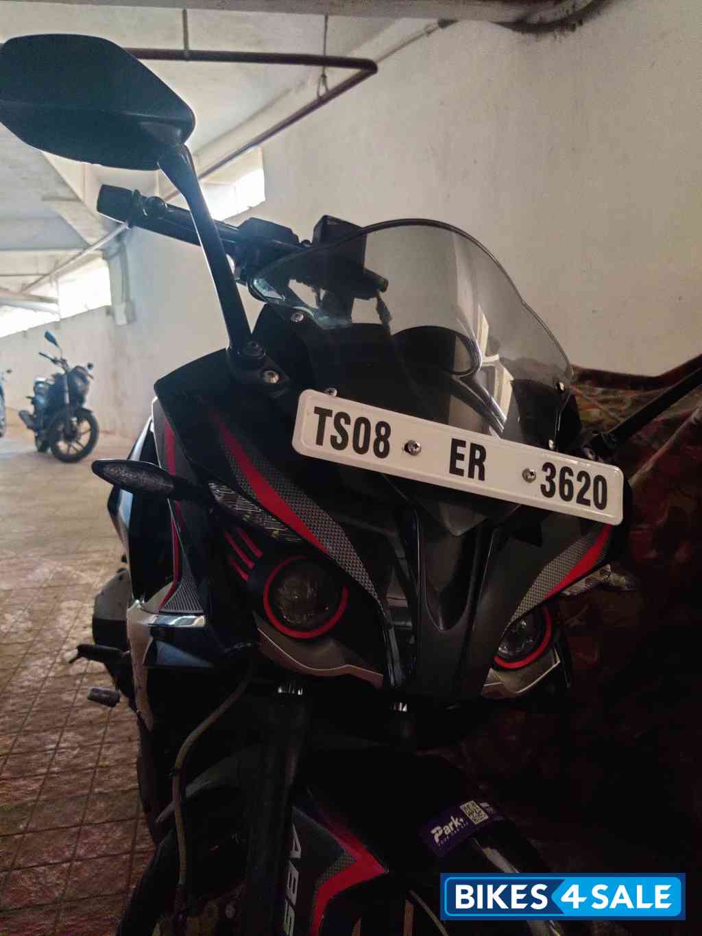 Demon Black Bajaj Pulsar RS 200 ABS