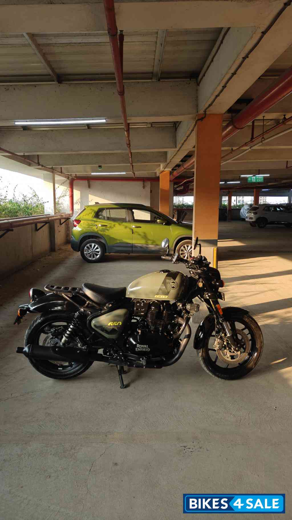 Green Drill Royal Enfield Shotgun 650