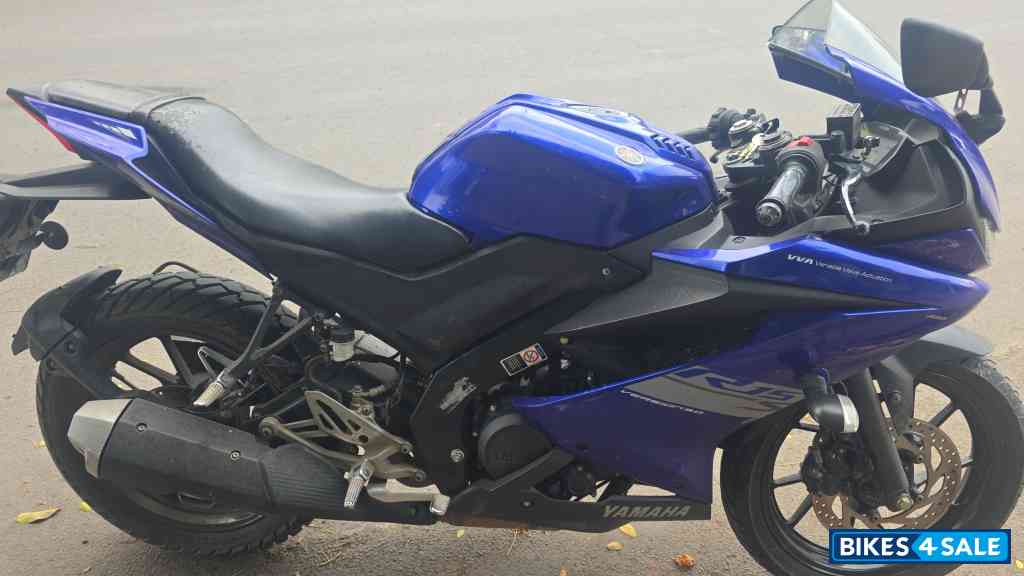 Blue Yamaha YZF R15 S