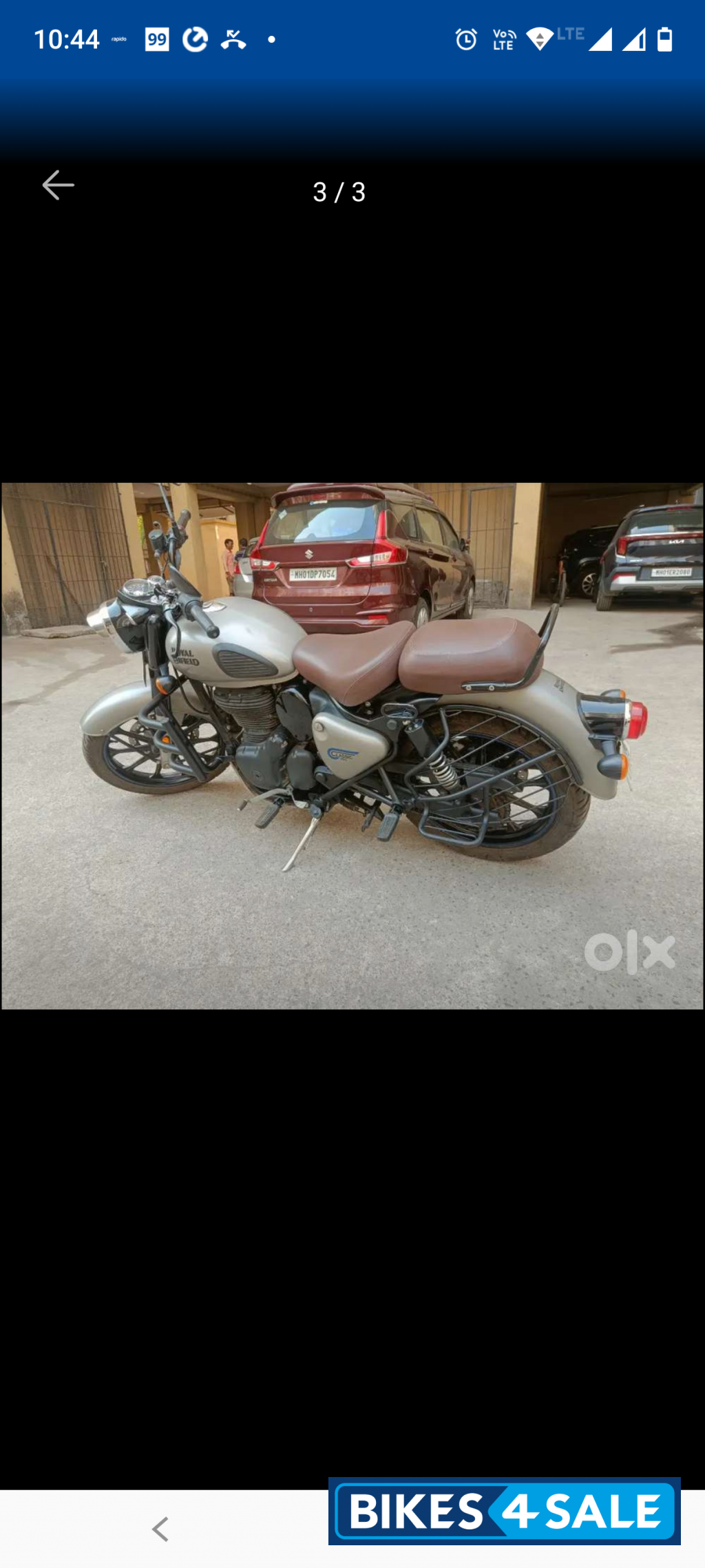 Grey Royal Enfield Classic Gunmetal Grey