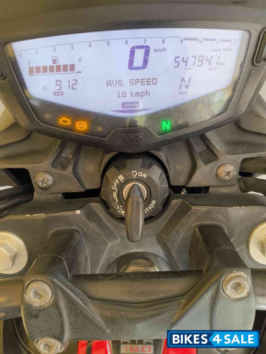 Matte Black TVS Apache RTR 160 4V Special Edition