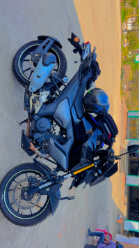 Black Yamaha FZ FI V3 BS6