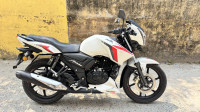 Pearl White TVS Apache RTR 160 BS VI