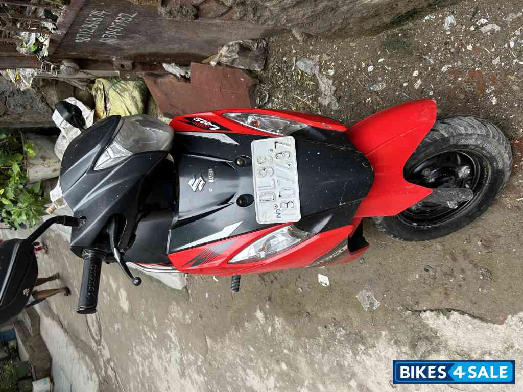 Red And Black Suzuki Lets 110