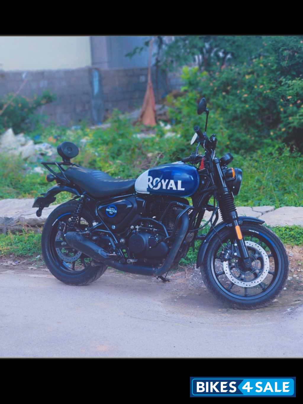 Rebel Blue Royal Enfield Hunter 350 Metro