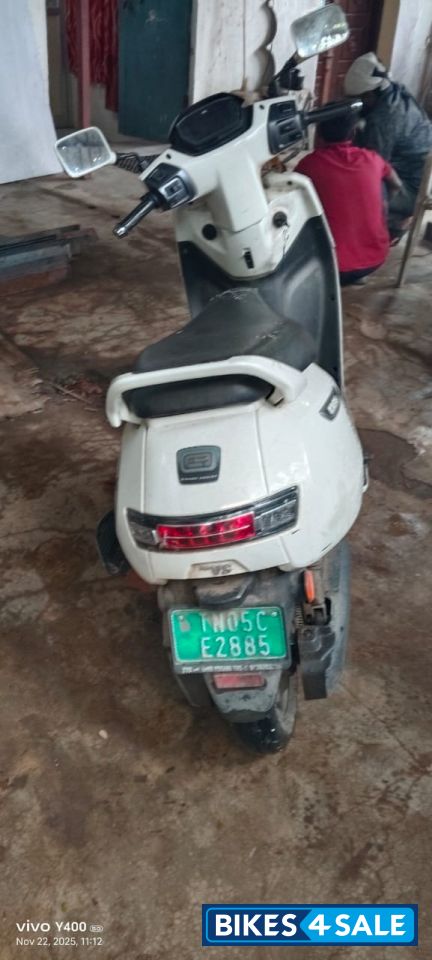 Pearl White TVS iQube Electric