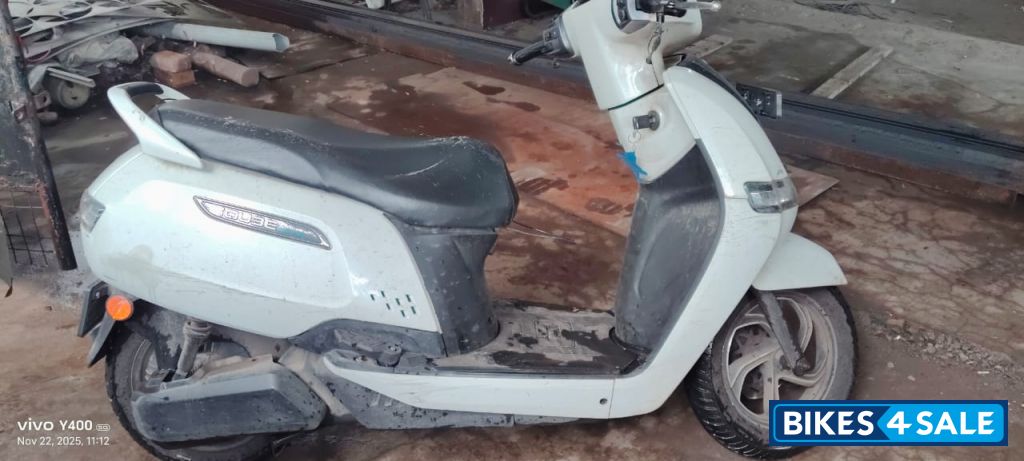 Pearl White TVS iQube Electric