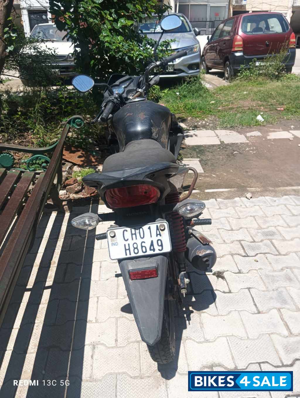 Black Honda CB Twister