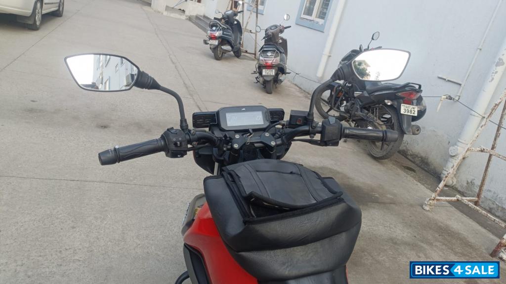 Striking Red TVS Raider