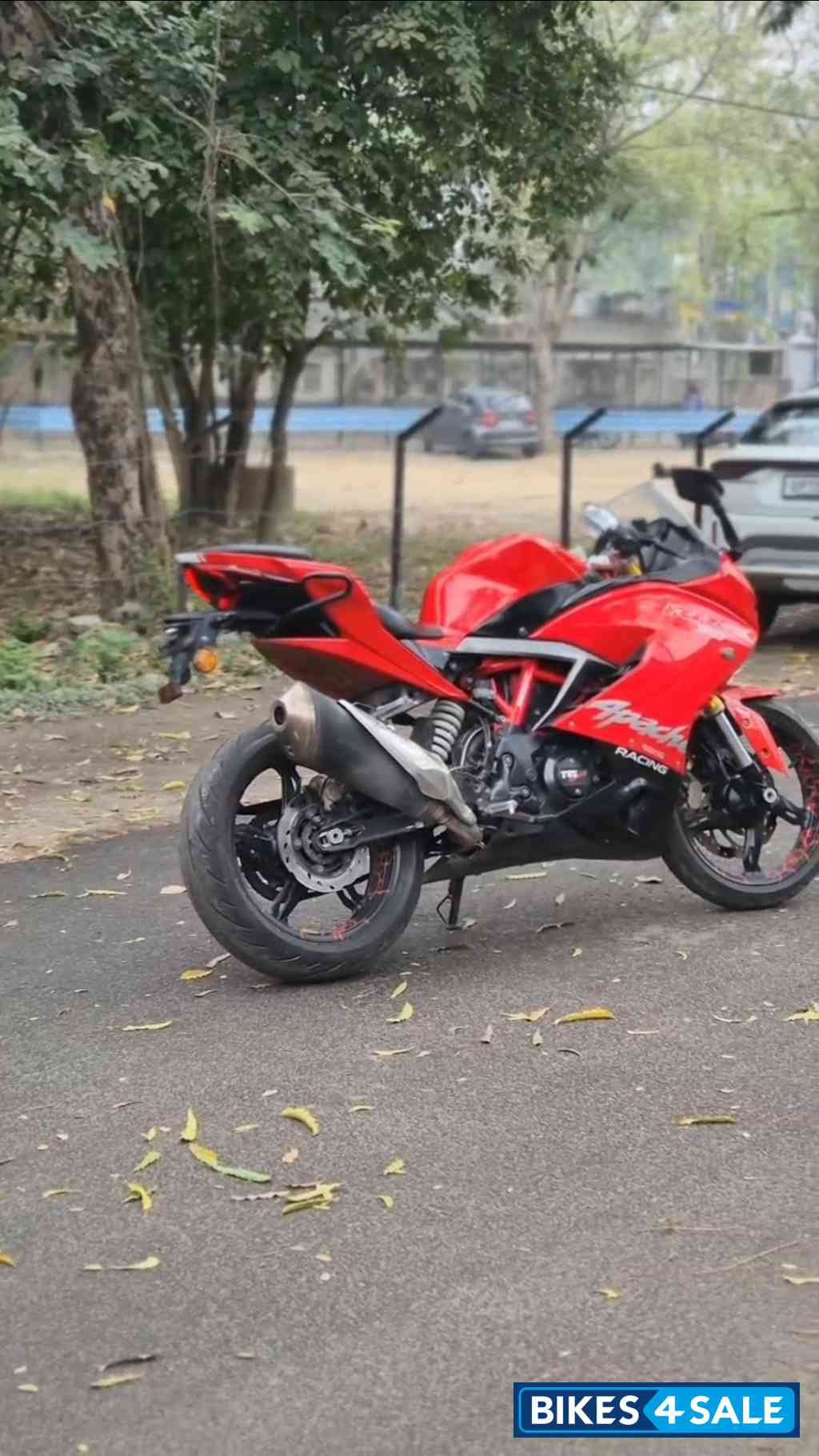 Racing Red TVS Apache RR 310