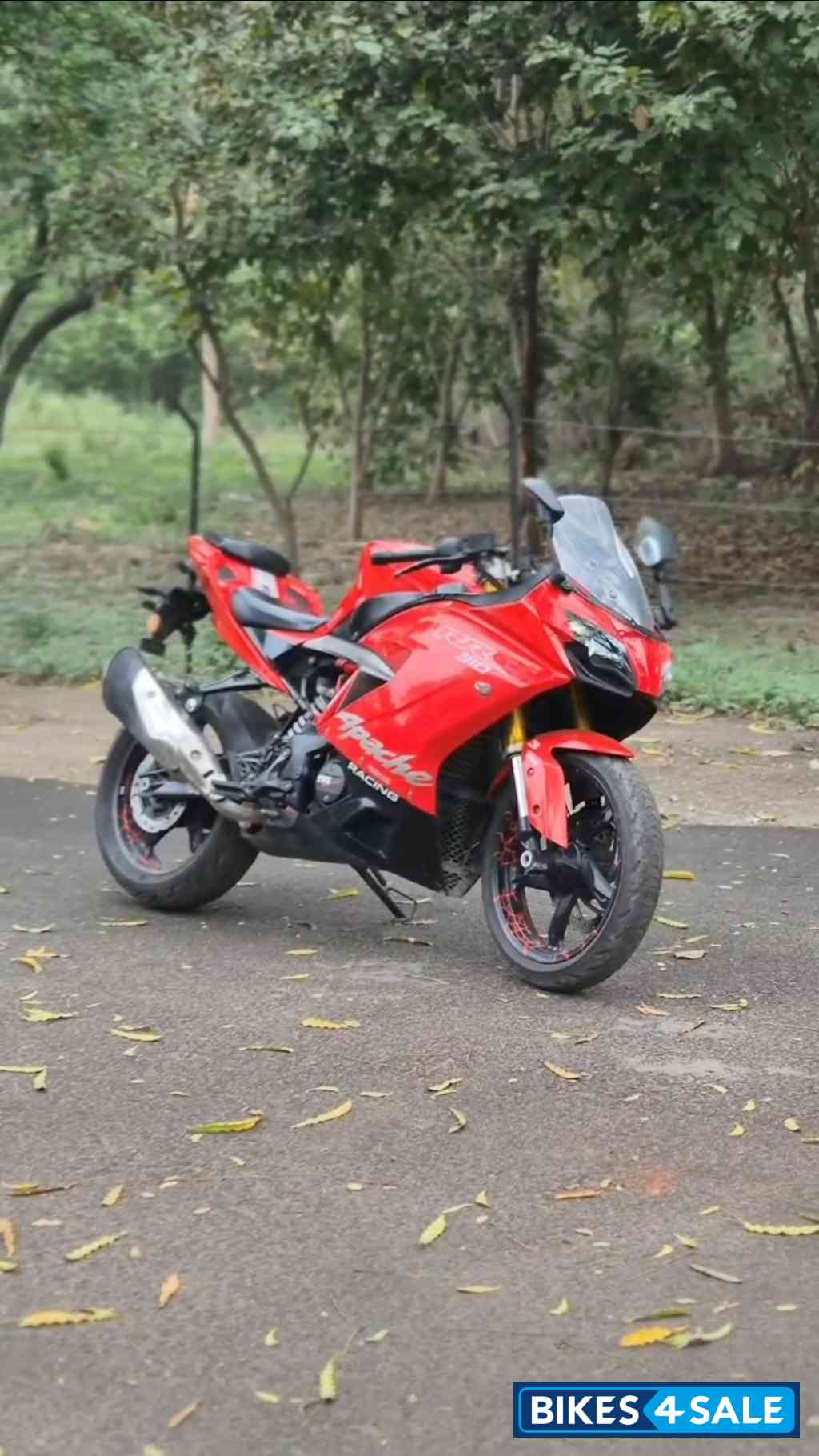 Racing Red TVS Apache RR 310