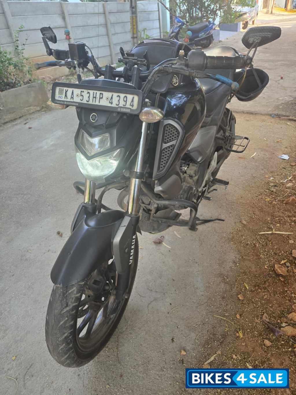 Black Mettalic Yamaha FZ FI V3 BS6