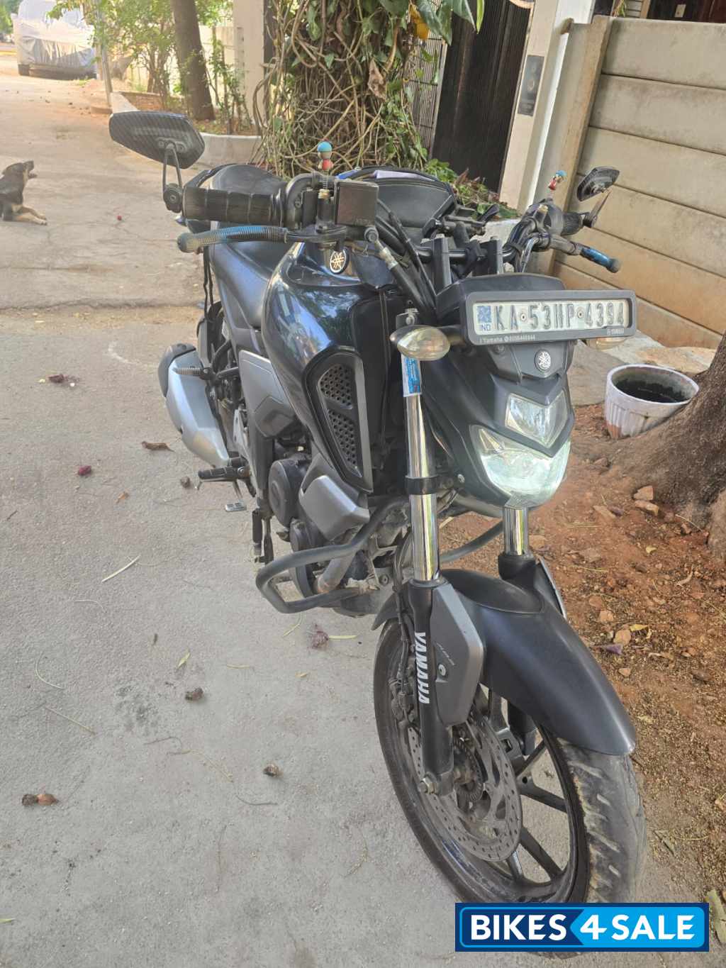 Black Mettalic Yamaha FZ FI V3 BS6