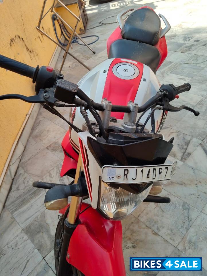 Red White Yamaha FZ-S FI V2