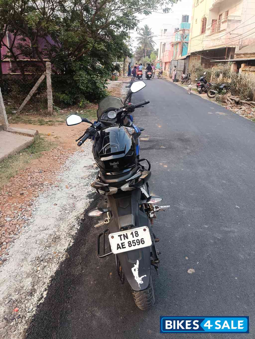 Black And Blue Bajaj Pulsar AS 150