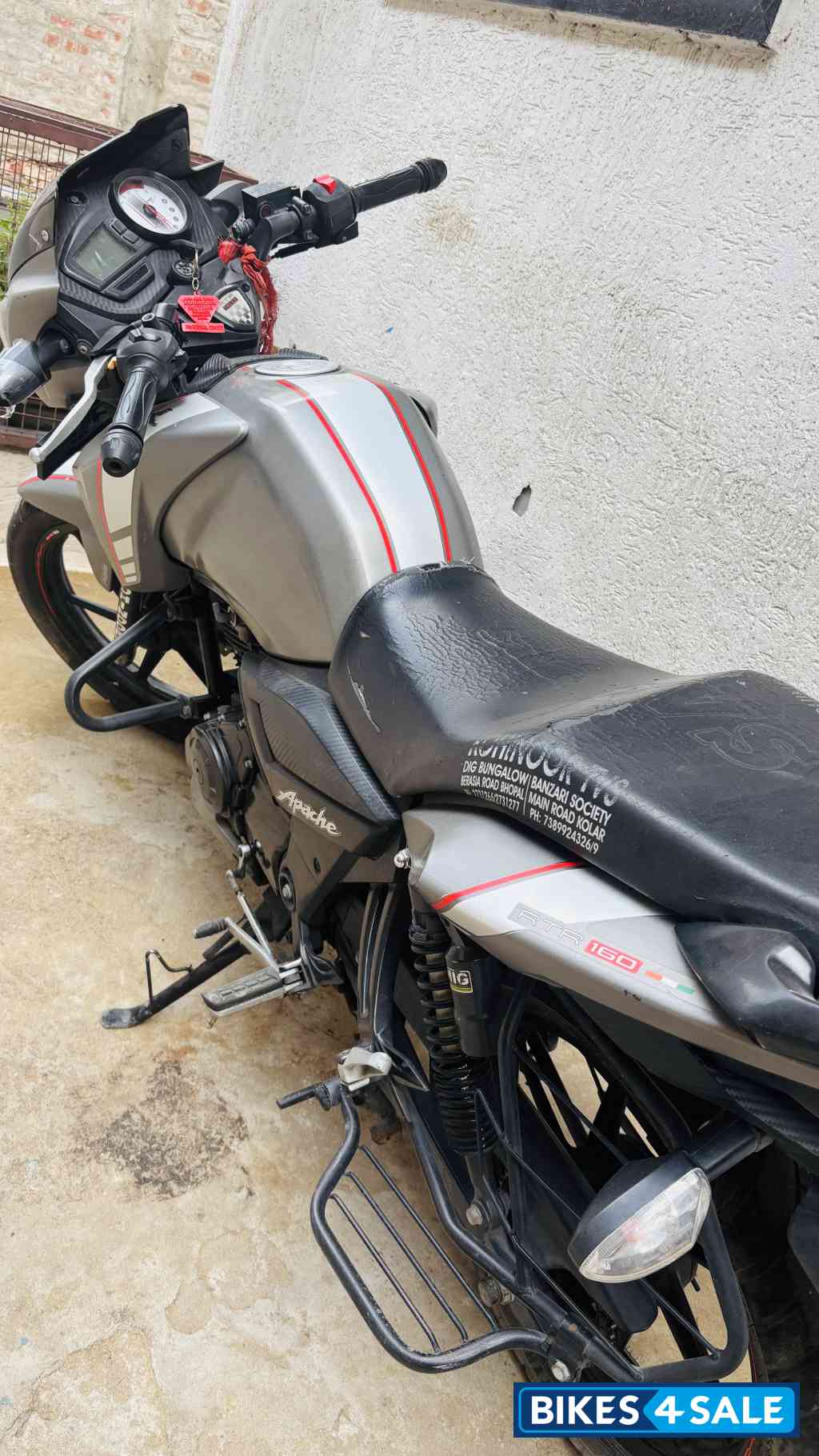Matte Grey TVS Apache RTR 160 2020