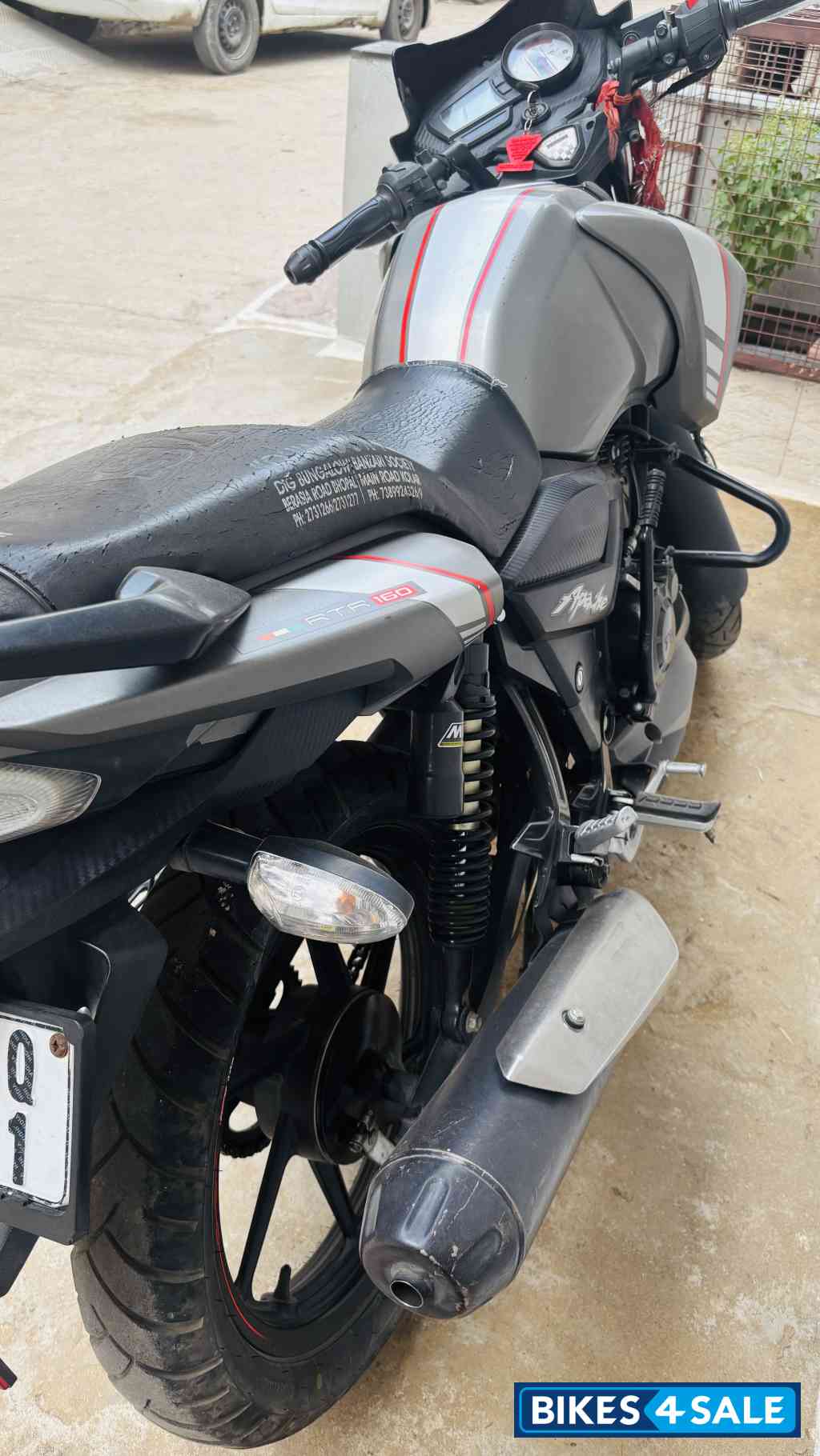 Matte Grey TVS Apache RTR 160 2020 Matte Grey TVS Apache RTR 160 2020