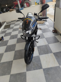 Black And Blue Bajaj Pulsar P150 Single Disc Single Seat