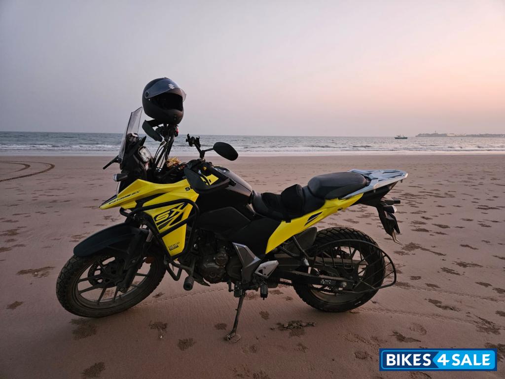 Yellow Suzuki V-Strom 250