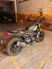 Khakhi Green Triumph Scrambler 400 X