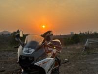 White KTM RC 390
