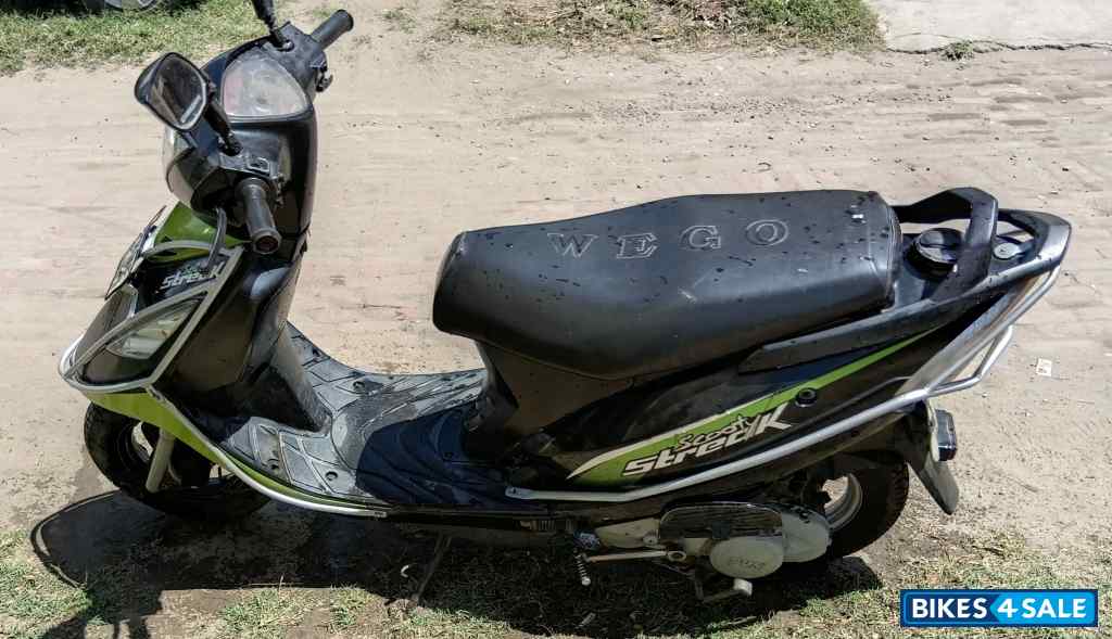 Green Black TVS Scooty Streak