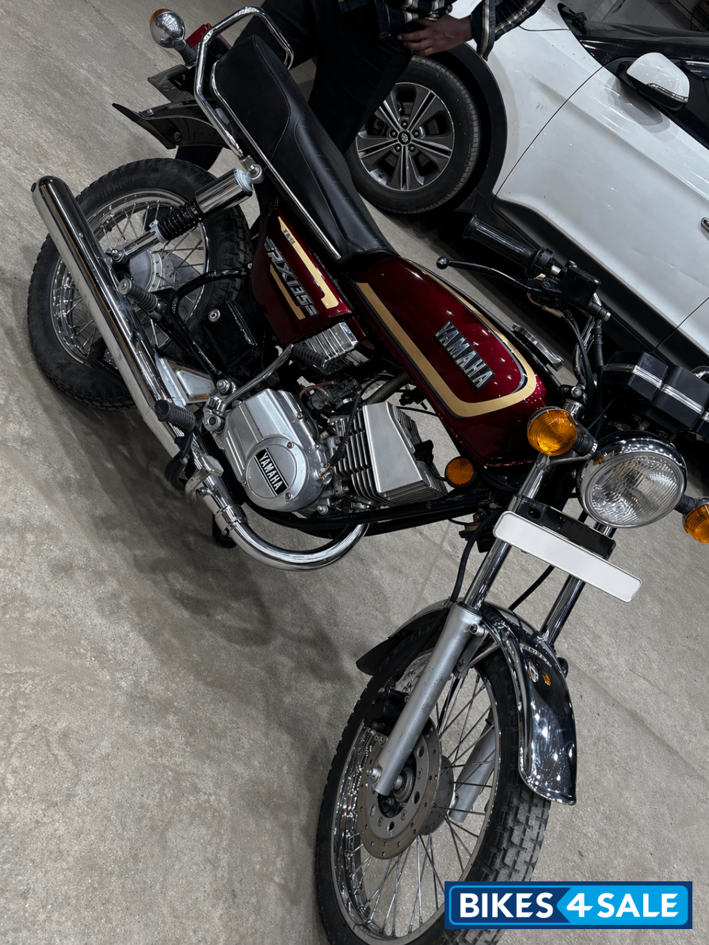 Maroon Yamaha RX 135