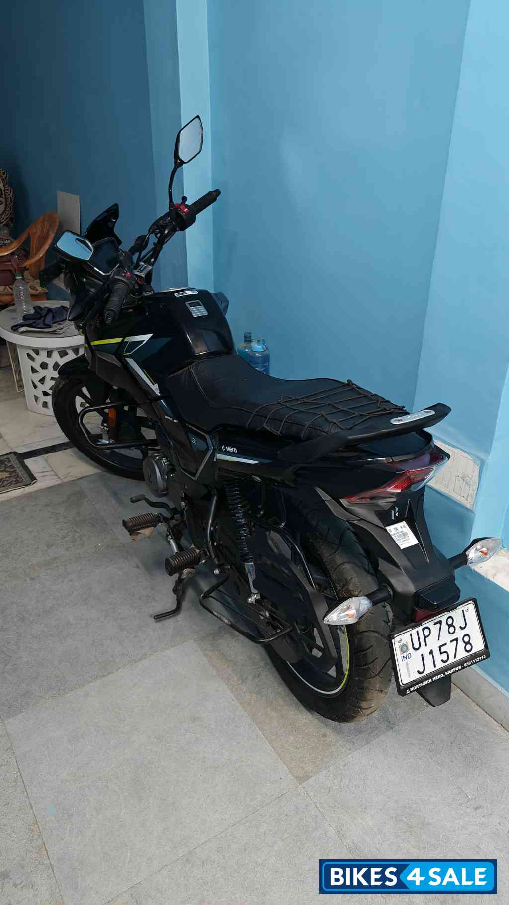 Black-teal Blue Hero Glamour X 125 Drum Black-teal Blue Hero Glamour X 125 Drum