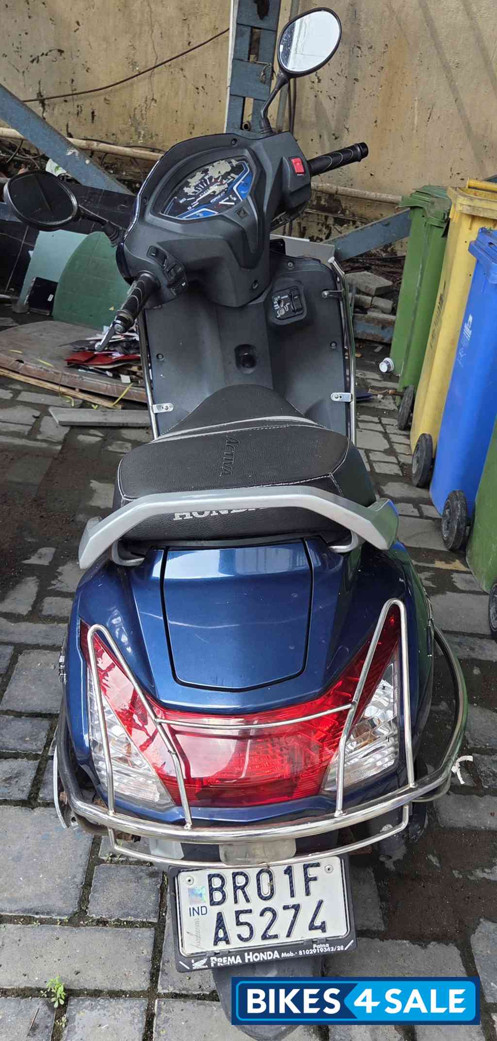 Blue Honda Activa 6G Std