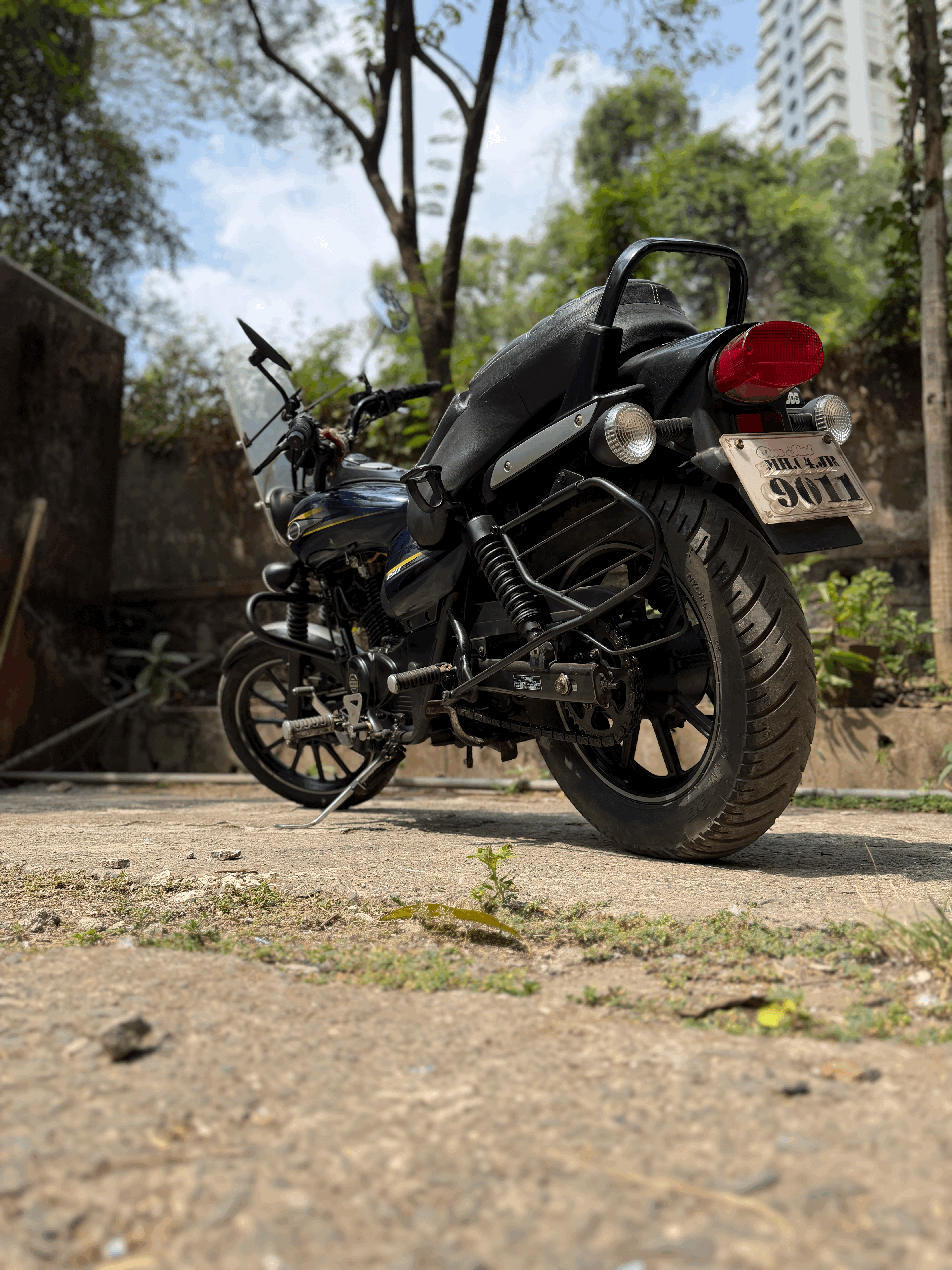Dark Blue Bajaj Avenger Street 150
