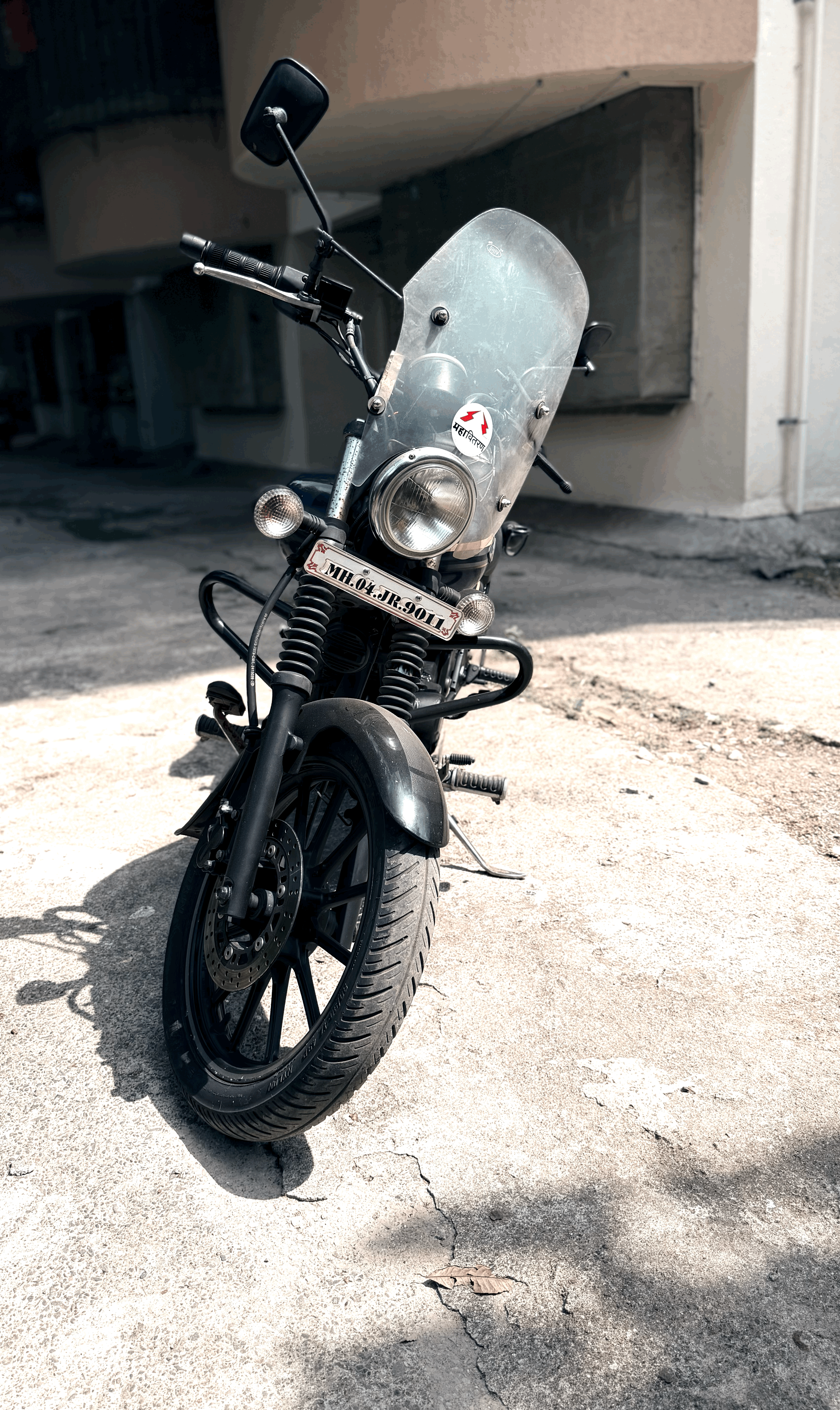 Dark Blue Bajaj Avenger Street 150