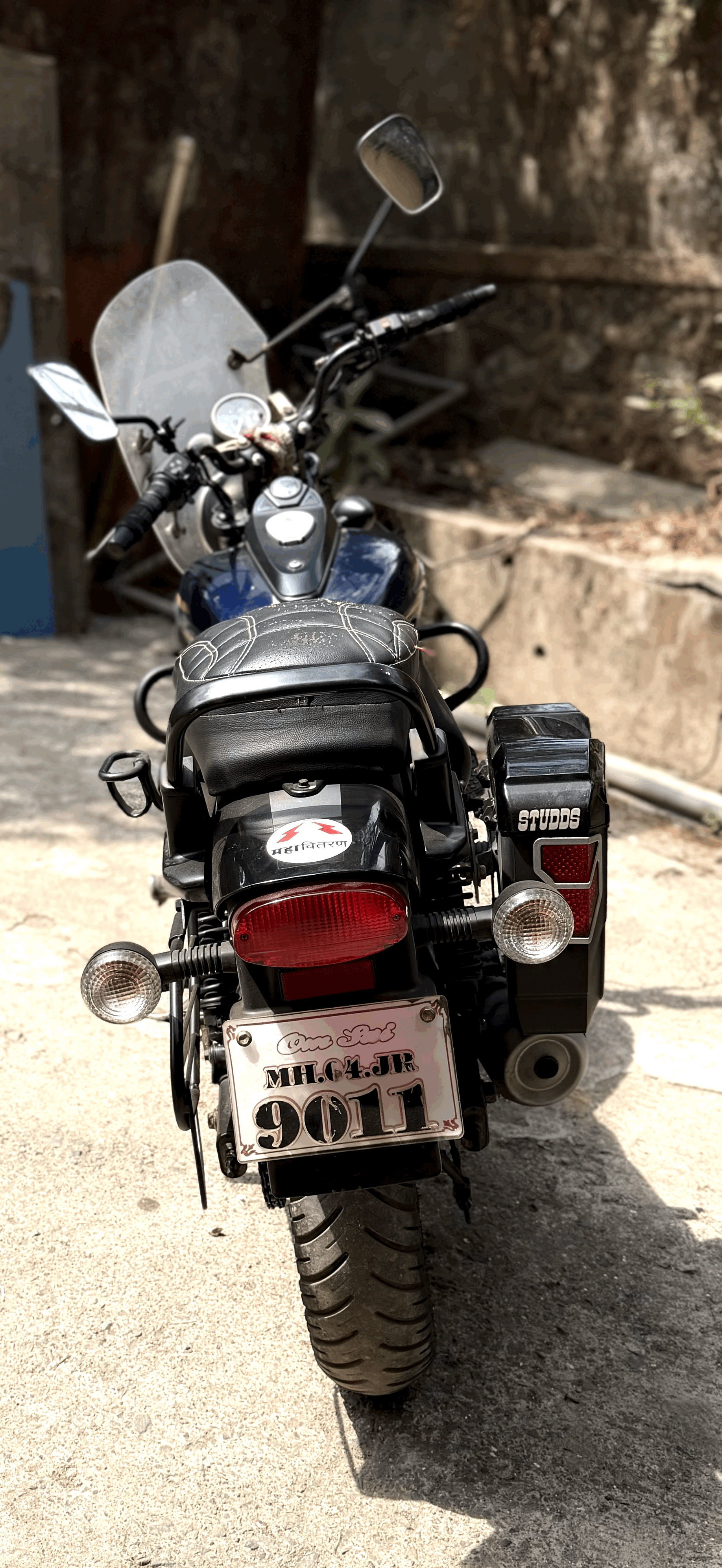 Dark Blue Bajaj Avenger Street 150