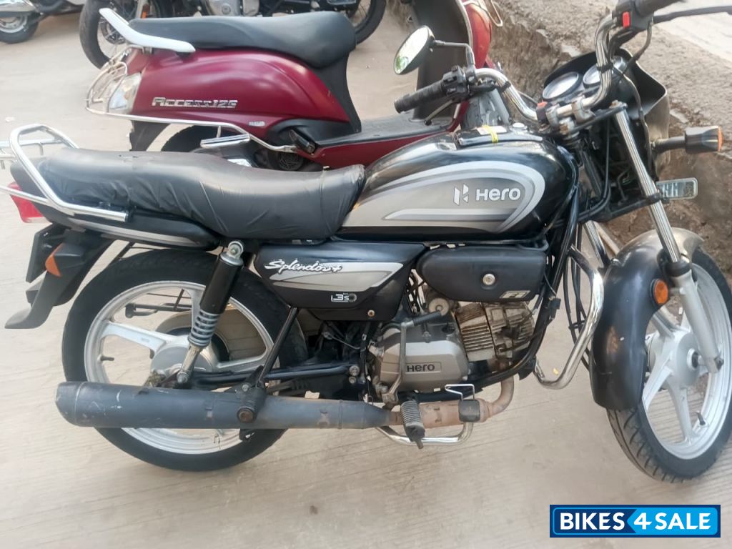 Black Grey Hero Splendor iSmart Plus IBS
