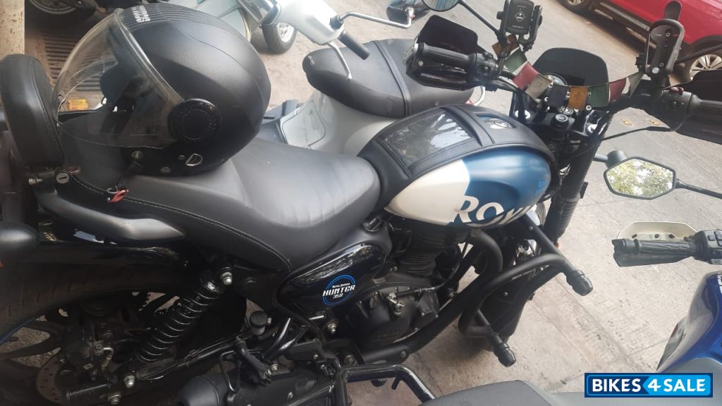 Rebel Blue Royal Enfield Hunter 350 Metro