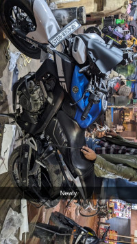 Navy Blue Yamaha MT-15 BS6